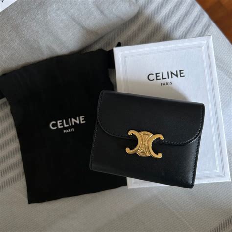 celine small flap wallet|celine triomphe wallet on chain.